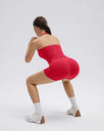 Padded Halter Open Back 2 Piece Workout Sets-SUUKSESS-SUUKSESS