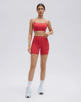 Halter Criss Cross Crop Tops 2 Piece Workout Sets