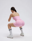Padded Halter Open Back 2 Piece Workout Sets