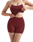 Halter Tank Top Workout Set