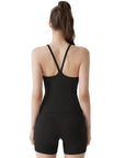 V Back Padded Sports Workout Sets-SUUKSESS-SUUKSESS