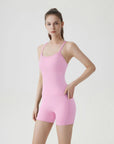 V Back Padded Sports Workout Sets-SUUKSESS-Pink-XS-SUUKSESS