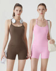 V Back Padded Sports Workout Sets-SUUKSESS-SUUKSESS