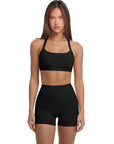 Padded Sports Bra 2 Piece Workout Sets-SUUKSESS-Black-XS-SUUKSESS