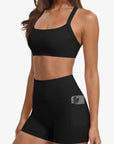 Padded Sports Bra 2 Piece Workout Sets-SUUKSESS-SUUKSESS