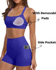 Padded Sports Bra 2 Piece Workout Sets-SUUKSESS-SUUKSESS