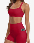 Padded Sports Bra 2 Piece Workout Sets-SUUKSESS-SUUKSESS