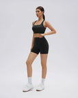 Backless Bra Yoga Crop Workout Set-SUUKSESS-SUUKSESS