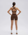 Backless Bra Yoga Crop Workout Set-SUUKSESS-SUUKSESS