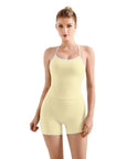 Halter Tank Top Workout Set