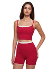 Padded Sports Bra Layered Workout Sets