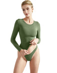 Buttery Soft Crew Neck Shirt - Long Sleeve-Clothing-SUUKSESS-Olive-XS-SUUKSESS