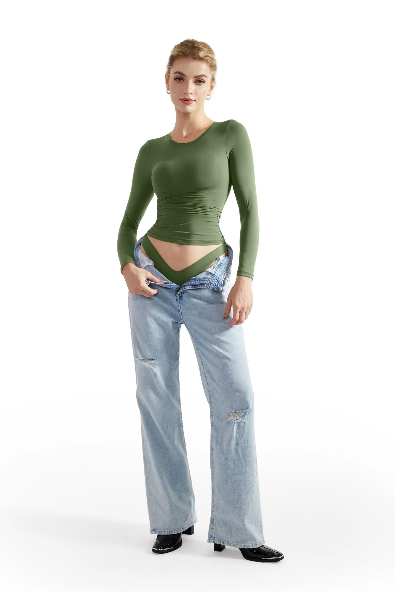 Buttery Soft Crew Neck Shirt - Long Sleeve-Clothing-SUUKSESS-SUUKSESS