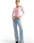 Buttery Soft Crew Neck Shirt - Long Sleeve-Clothing-SUUKSESS-SUUKSESS