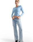Buttery Soft Crew Neck Shirt - Long Sleeve-Clothing-SUUKSESS-SUUKSESS
