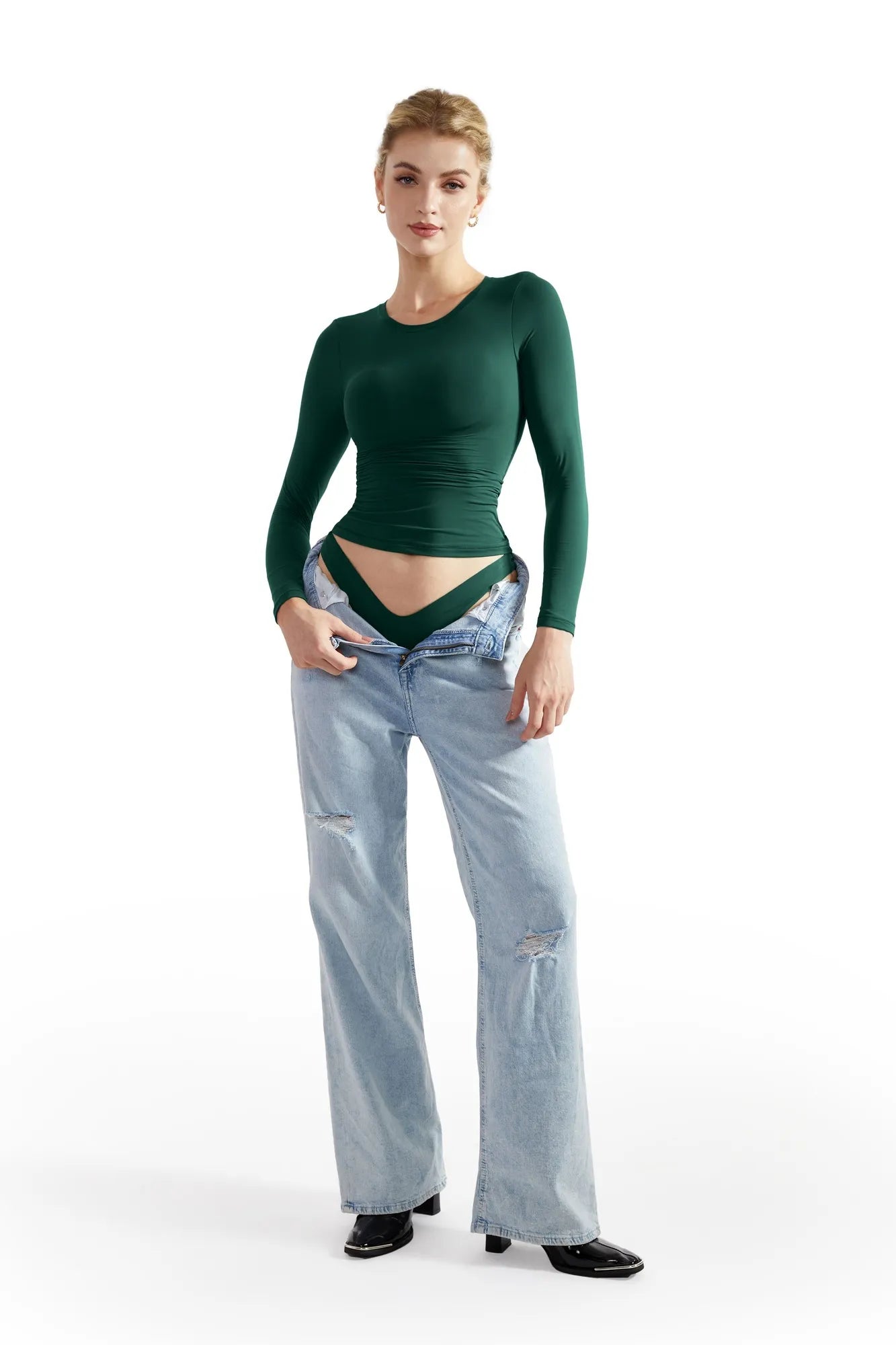 Buttery Soft Crew Neck Shirt - Long Sleeve-Clothing-SUUKSESS-SUUKSESS