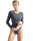 Buttery Soft Crew Neck Shirt - Long Sleeve-Clothing-SUUKSESS-Grey-XS-SUUKSESS
