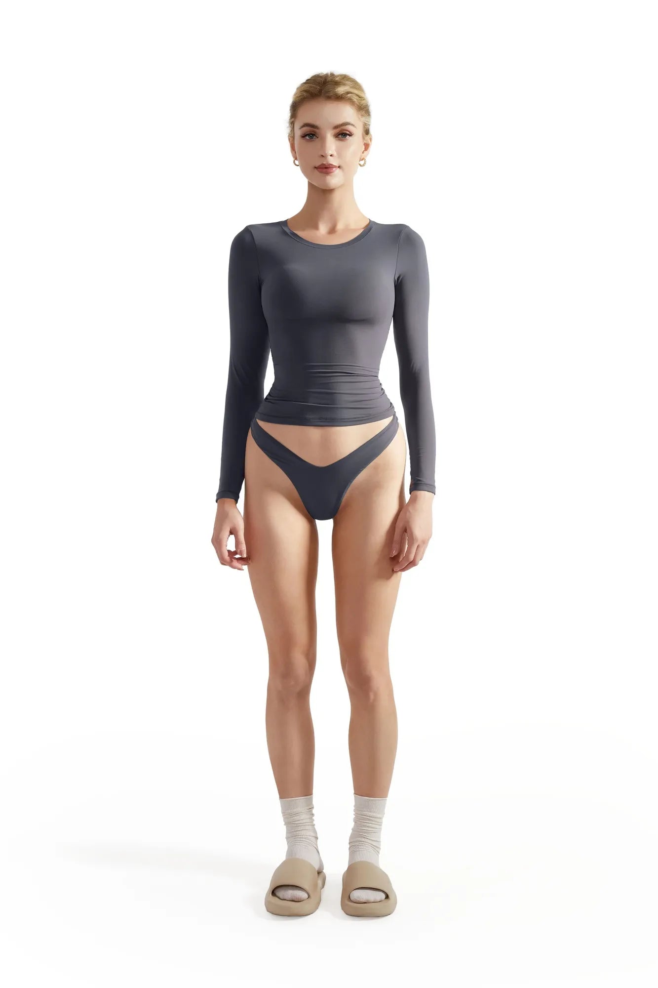 Buttery Soft Crew Neck Shirt - Long Sleeve-Clothing-SUUKSESS-SUUKSESS