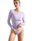 Buttery Soft Crew Neck Shirt - Long Sleeve-Clothing-SUUKSESS-Mauve-XS-SUUKSESS