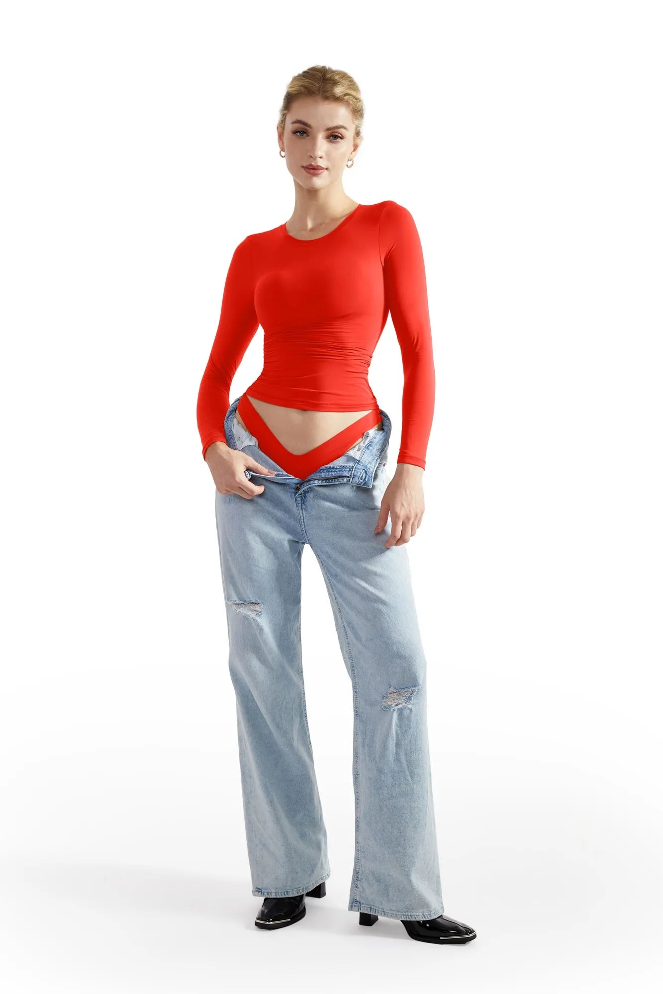 Buttery Soft Crew Neck Shirt - Long Sleeve-Clothing-SUUKSESS-SUUKSESS