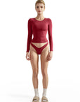 Buttery Soft Crew Neck Shirt - Long Sleeve-Clothing-SUUKSESS-Wine-XS-SUUKSESS