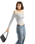 Buttery Soft Off Shoulder Shirt - Long Sleeve-Clothing-SUUKSESS-SUUKSESS