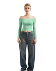 Buttery Soft Off Shoulder Shirt - Long Sleeve-Clothing-SUUKSESS-SUUKSESS