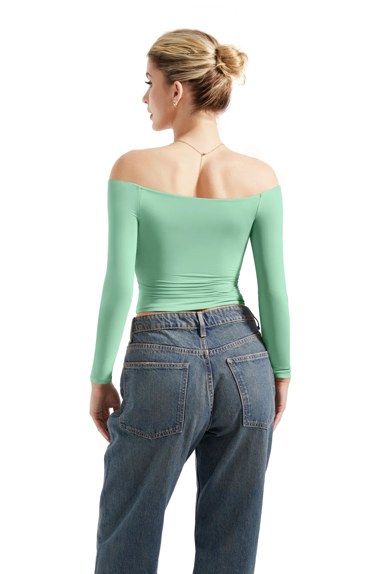Buttery Soft Off Shoulder Shirt - Long Sleeve-Clothing-SUUKSESS-SUUKSESS