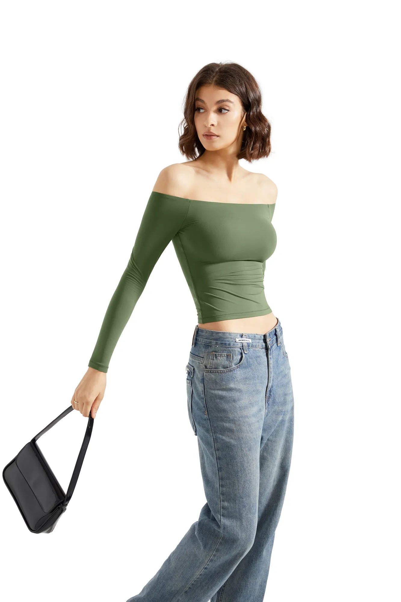 Buttery Soft Off Shoulder Shirt - Long Sleeve-Clothing-SUUKSESS-SUUKSESS