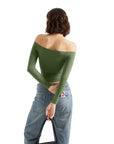 Buttery Soft Off Shoulder Shirt - Long Sleeve-Clothing-SUUKSESS-SUUKSESS