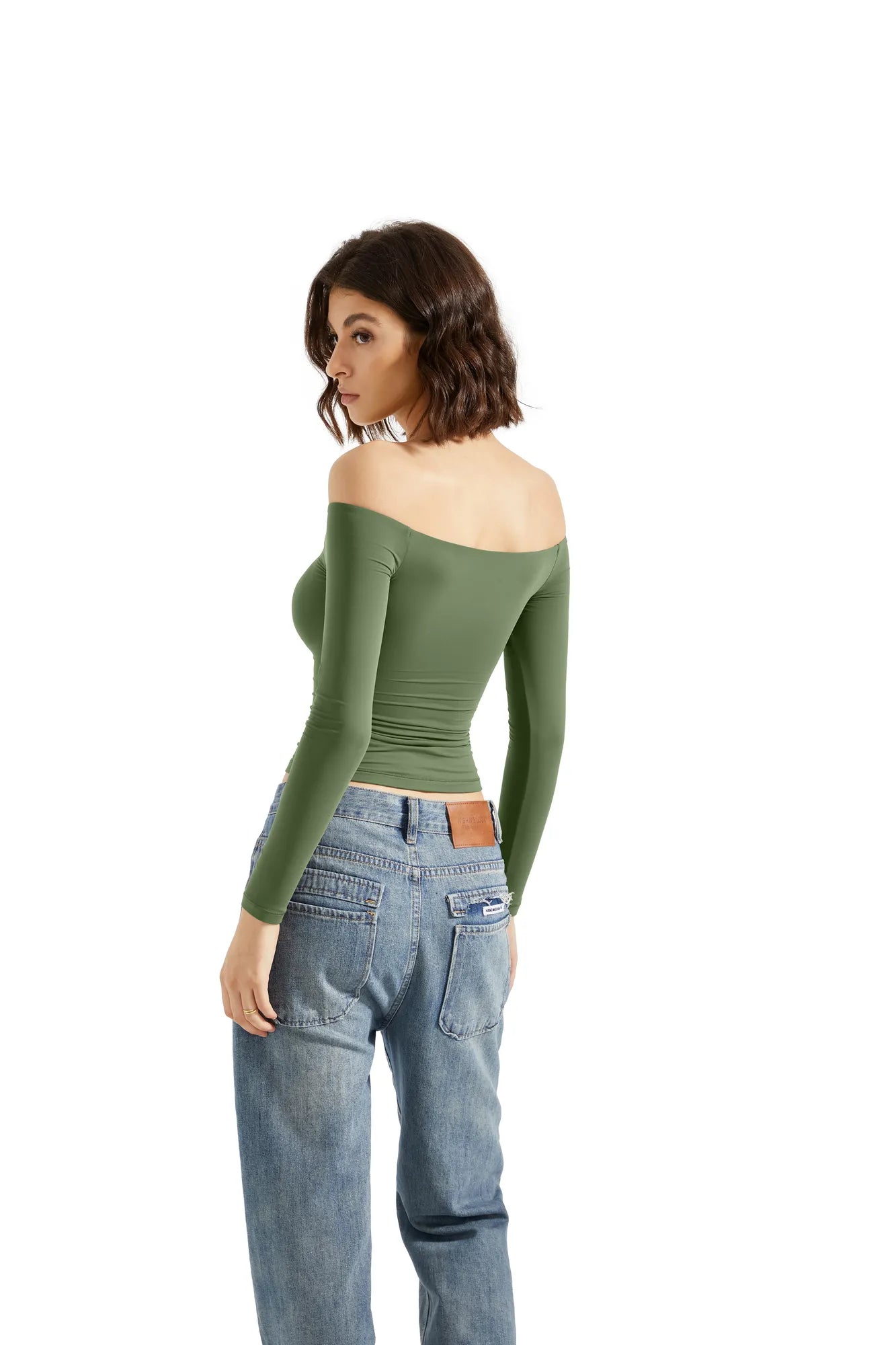 Buttery Soft Off Shoulder Shirt - Long Sleeve-Clothing-SUUKSESS-SUUKSESS