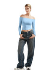 Buttery Soft Off Shoulder Shirt - Long Sleeve-Clothing-SUUKSESS-SUUKSESS