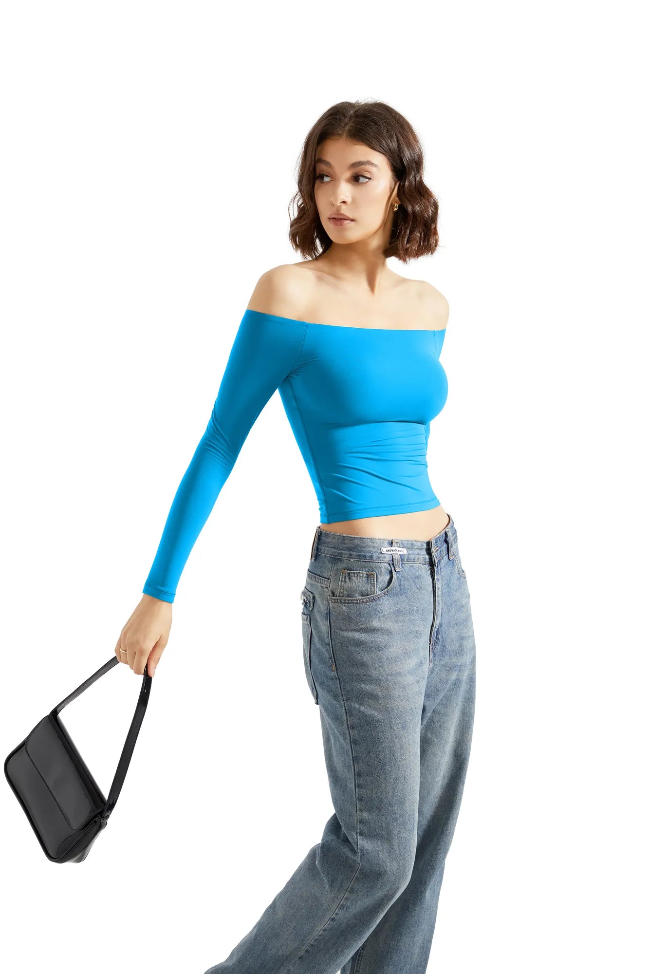 Buttery Soft Off Shoulder Shirt - Long Sleeve-Clothing-SUUKSESS-SUUKSESS