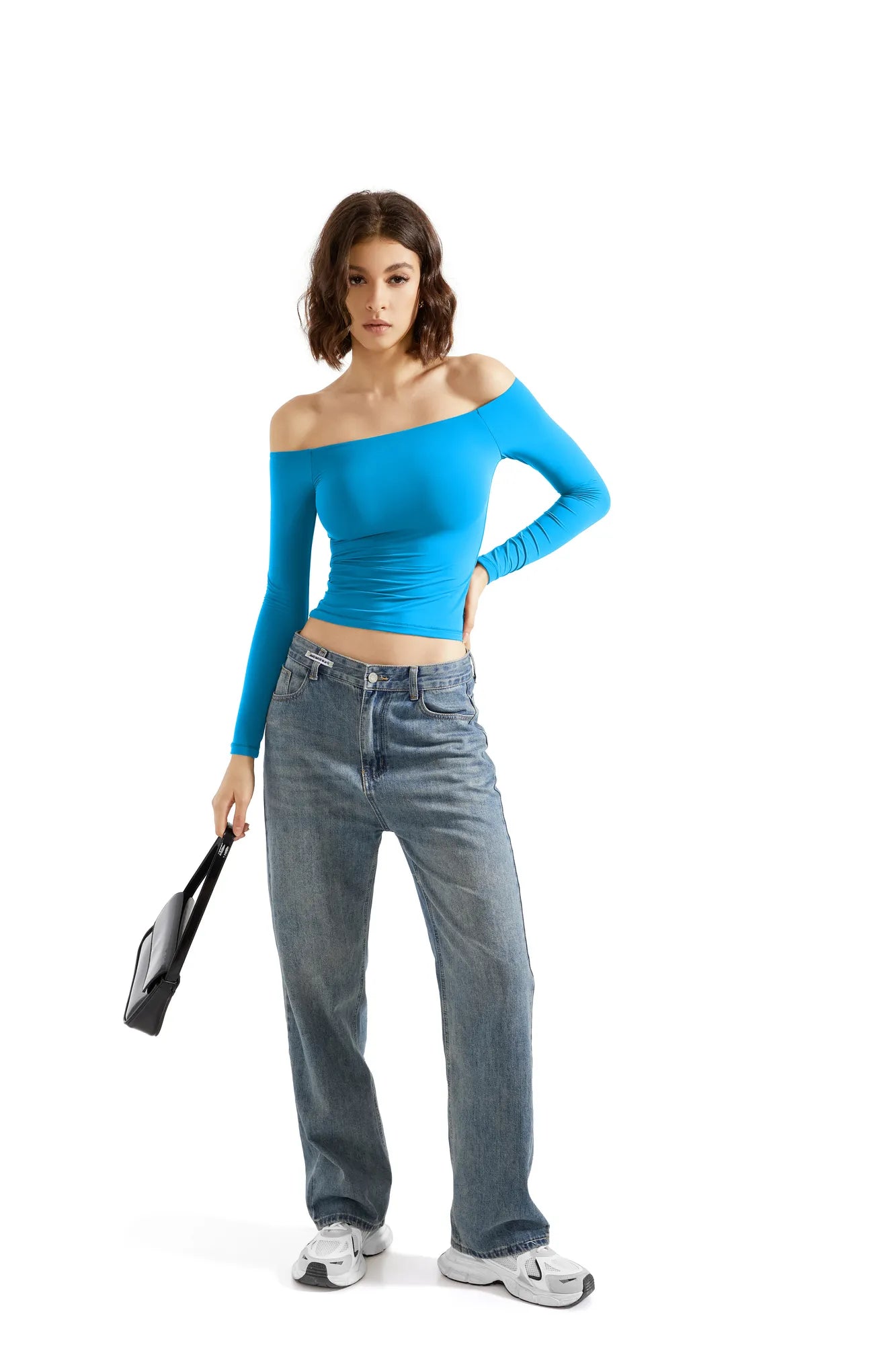 Buttery Soft Off Shoulder Shirt - Long Sleeve-Clothing-SUUKSESS-SUUKSESS
