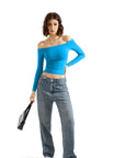 Buttery Soft Off Shoulder Shirt - Long Sleeve-Clothing-SUUKSESS-SUUKSESS