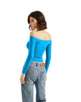 Buttery Soft Off Shoulder Shirt - Long Sleeve-Clothing-SUUKSESS-SUUKSESS