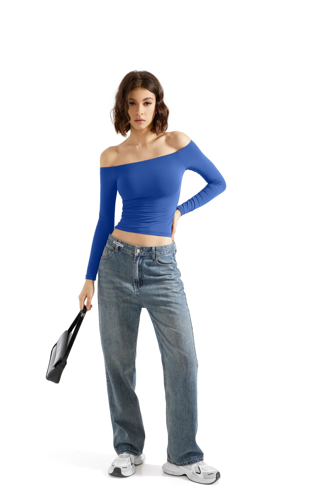 Buttery Soft Off Shoulder Shirt - Long Sleeve-Clothing-SUUKSESS-SUUKSESS