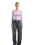Buttery Soft Off Shoulder Shirt - Long Sleeve-Clothing-SUUKSESS-SUUKSESS