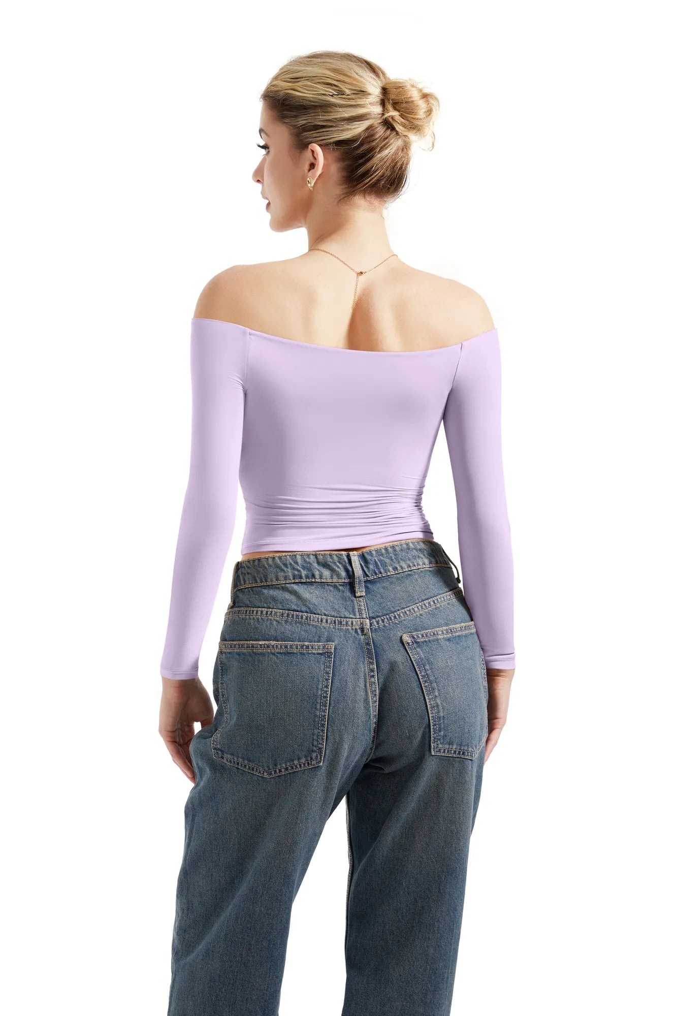 Buttery Soft Off Shoulder Shirt - Long Sleeve-Clothing-SUUKSESS-SUUKSESS