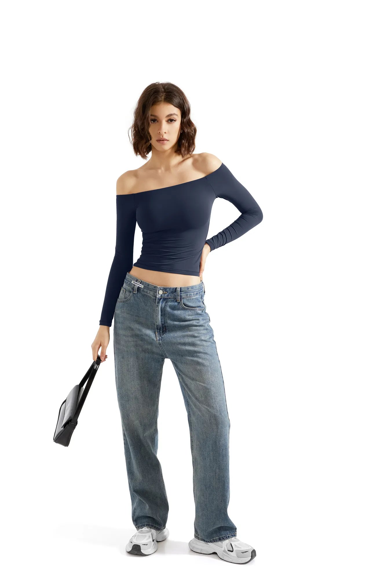 Buttery Soft Off Shoulder Shirt - Long Sleeve-Clothing-SUUKSESS-SUUKSESS