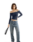 Buttery Soft Off Shoulder Shirt - Long Sleeve-Clothing-SUUKSESS-SUUKSESS