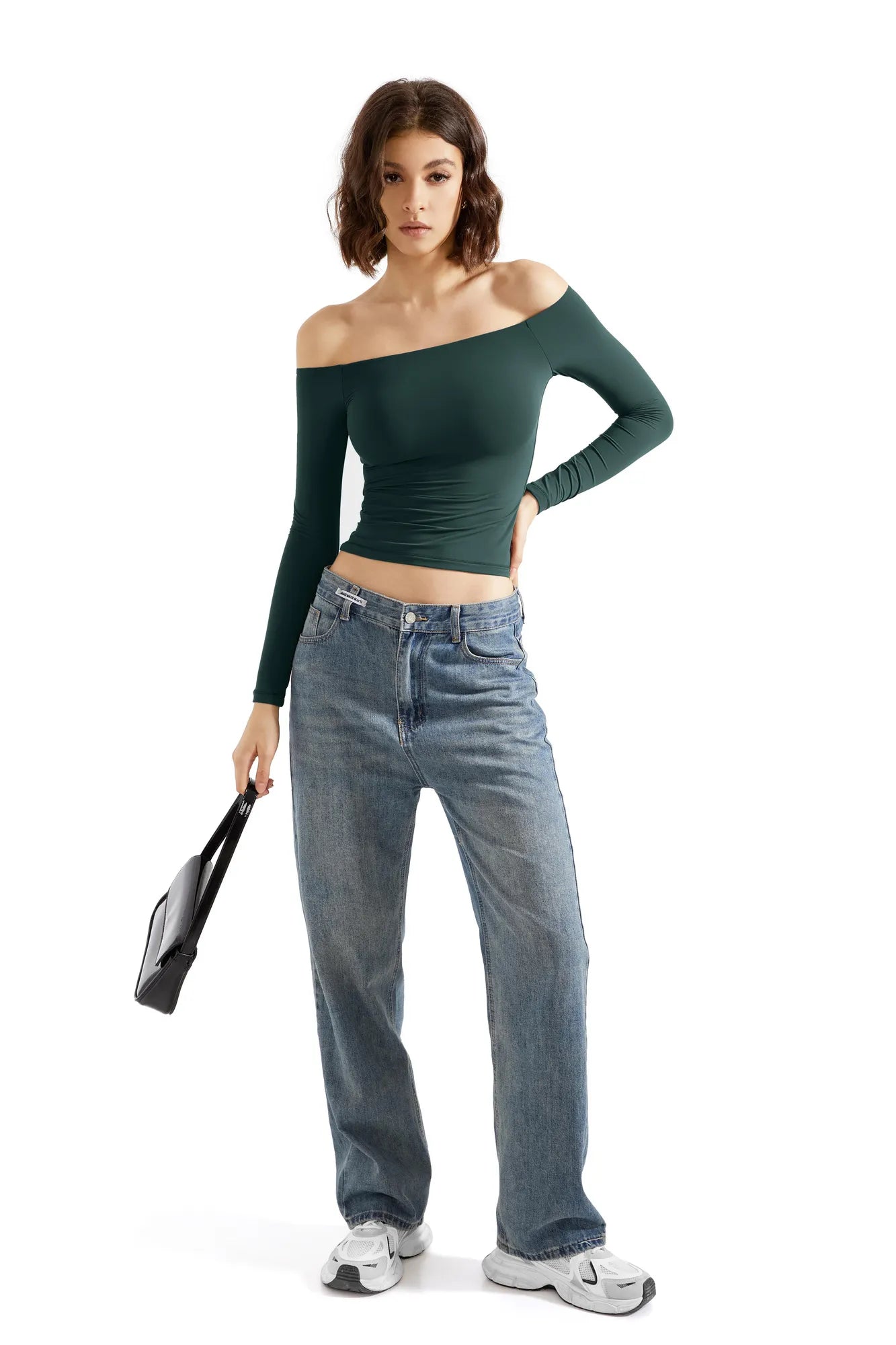 Buttery Soft Off Shoulder Shirt - Long Sleeve-Clothing-SUUKSESS-SUUKSESS