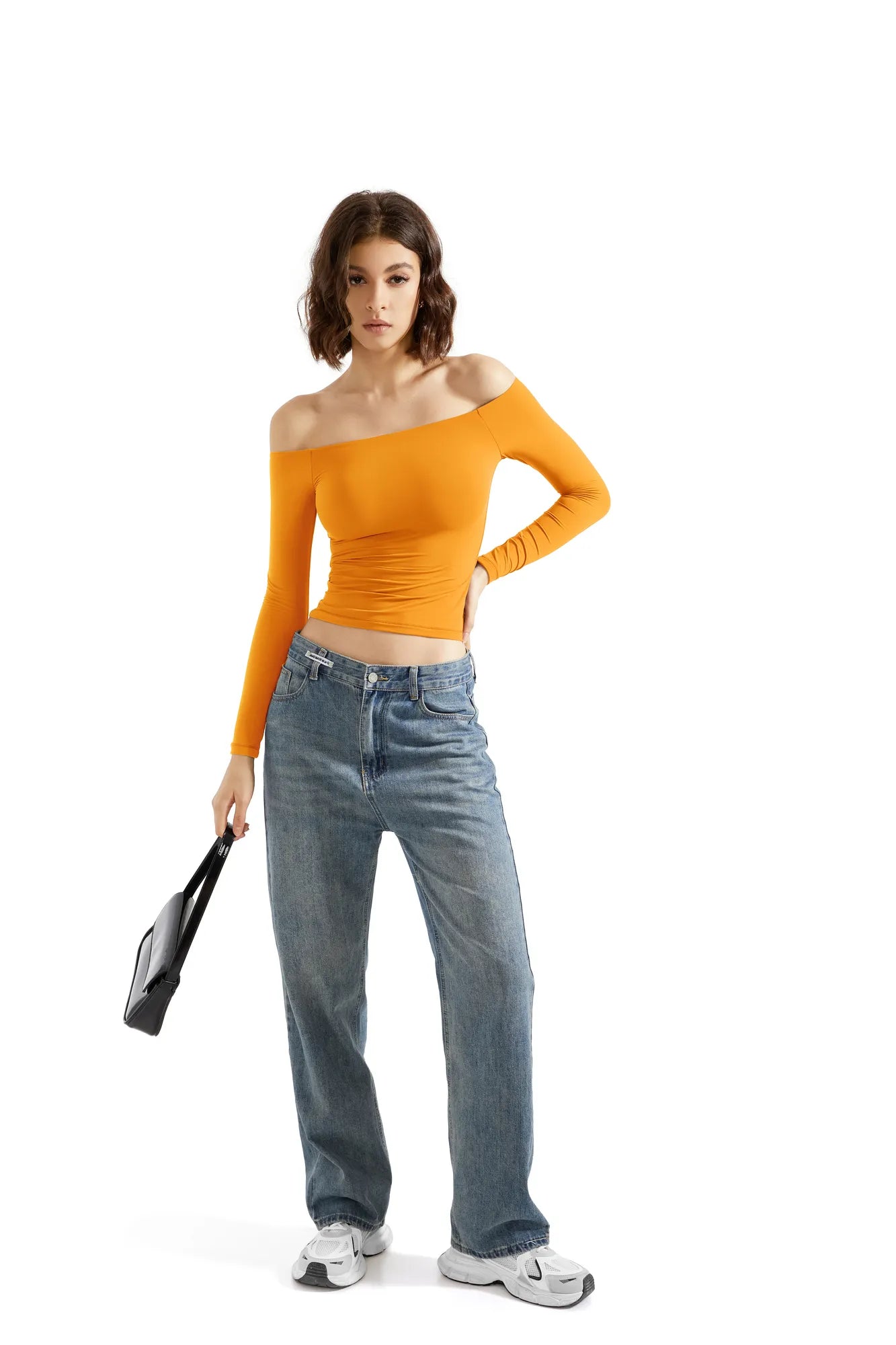 Buttery Soft Off Shoulder Shirt - Long Sleeve-Clothing-SUUKSESS-SUUKSESS