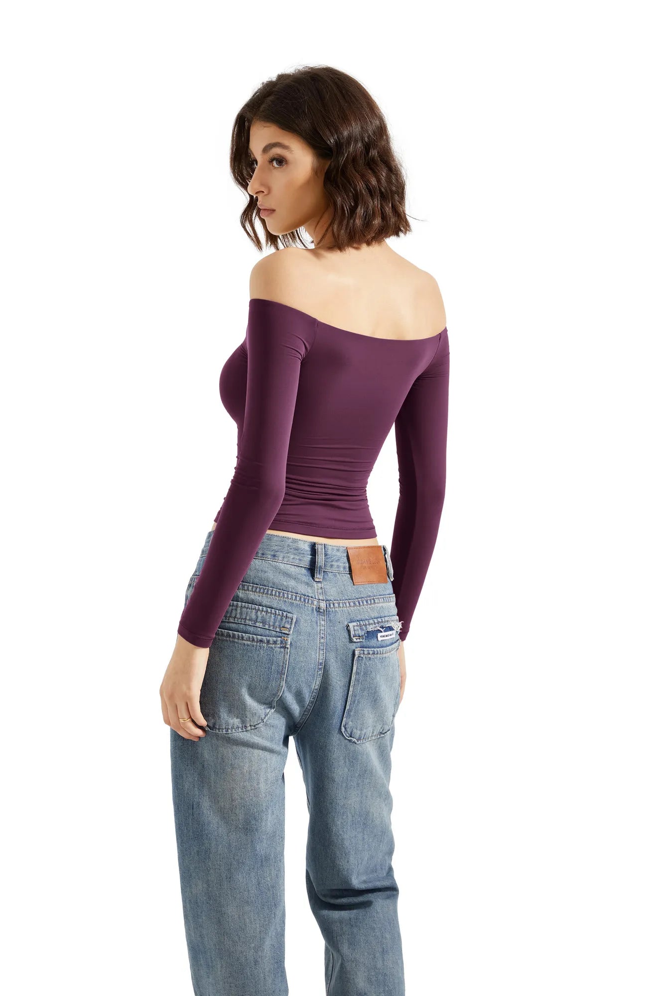 Buttery Soft Off Shoulder Shirt - Long Sleeve-Clothing-SUUKSESS-SUUKSESS