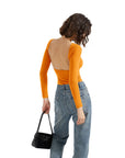 Buttery Soft Open Back Shirt - Long Sleeve-Clothing-SUUKSESS-SUUKSESS