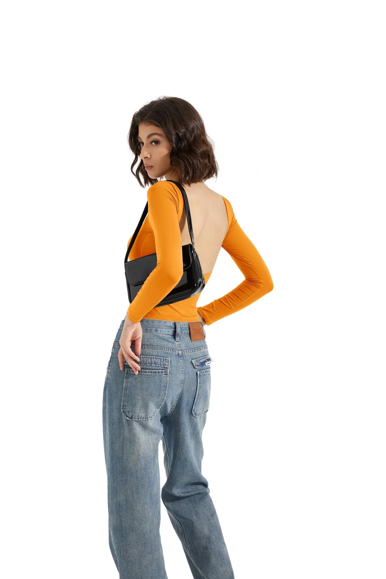 Buttery Soft Open Back Shirt - Long Sleeve-Clothing-SUUKSESS-SUUKSESS