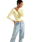 Buttery Soft Open Back Shirt - Long Sleeve-Clothing-SUUKSESS-SUUKSESS