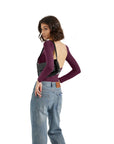 Buttery Soft Open Back Shirt - Long Sleeve-Clothing-SUUKSESS-SUUKSESS