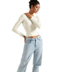 Buttery Soft Open Back Shirt - Long Sleeve-Clothing-SUUKSESS-SUUKSESS