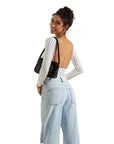 Buttery Soft Open Back Shirt - Long Sleeve-Clothing-SUUKSESS-SUUKSESS